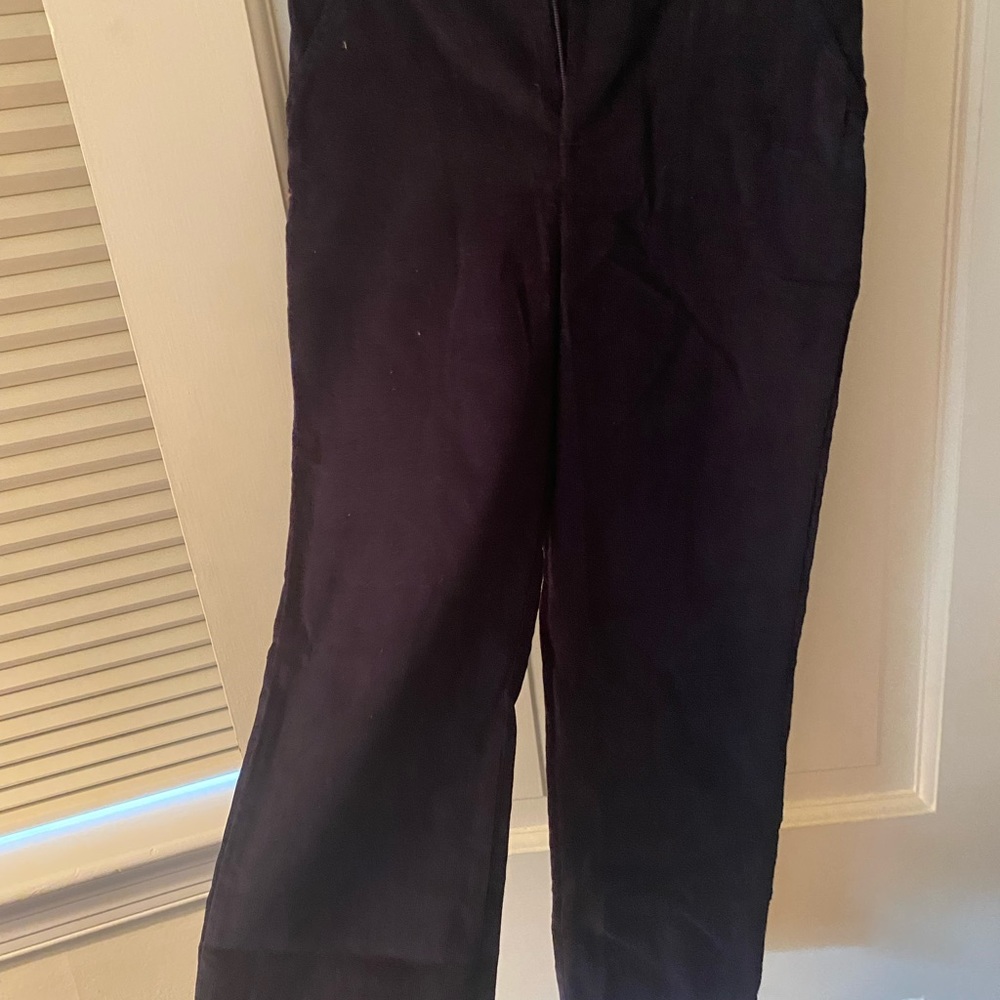 Boys size 6 navy blue corduroy plants